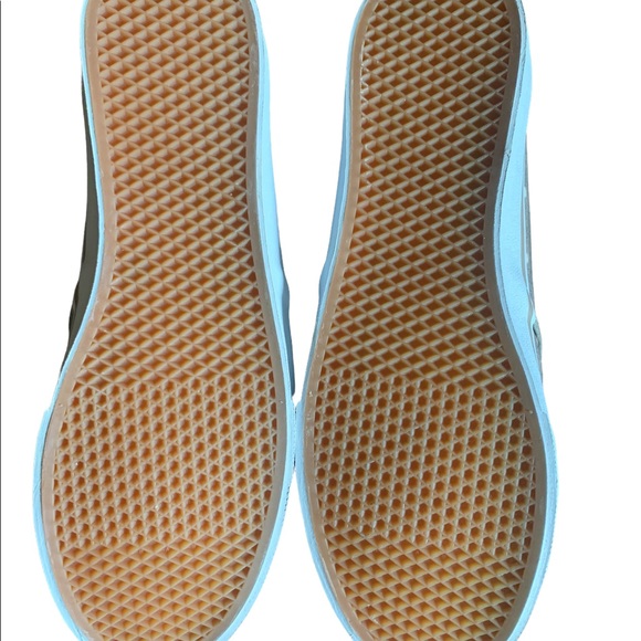 NWOB Women's VANS Washed Look Canvas Polka Dot Skate/Sneakers Size 8.5 Brown - Picture 10 of 11